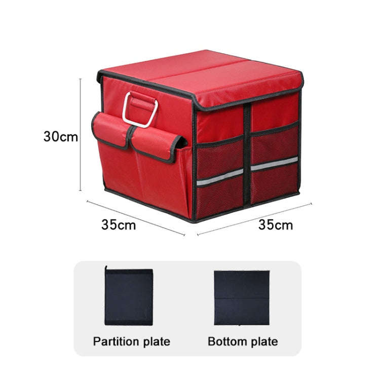 Car Trunk Foldable Storage Box, Capacity: 36L (Red)