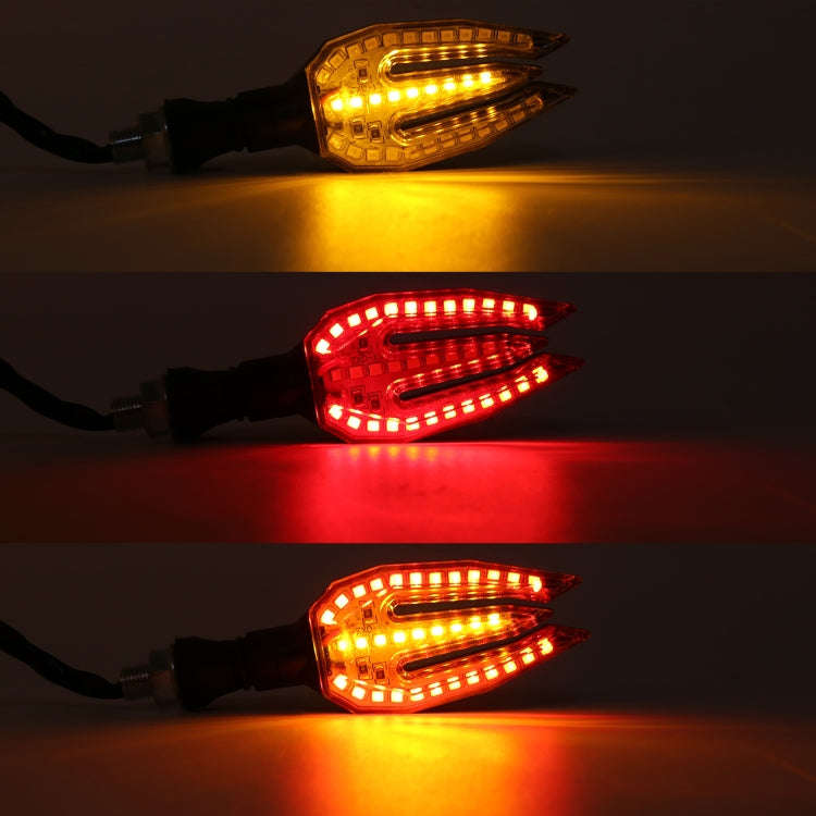 Motorcycle Turn Signal Light DC12V 1W 33LEDs SMD-3528 Lamp Beads (Red Light)