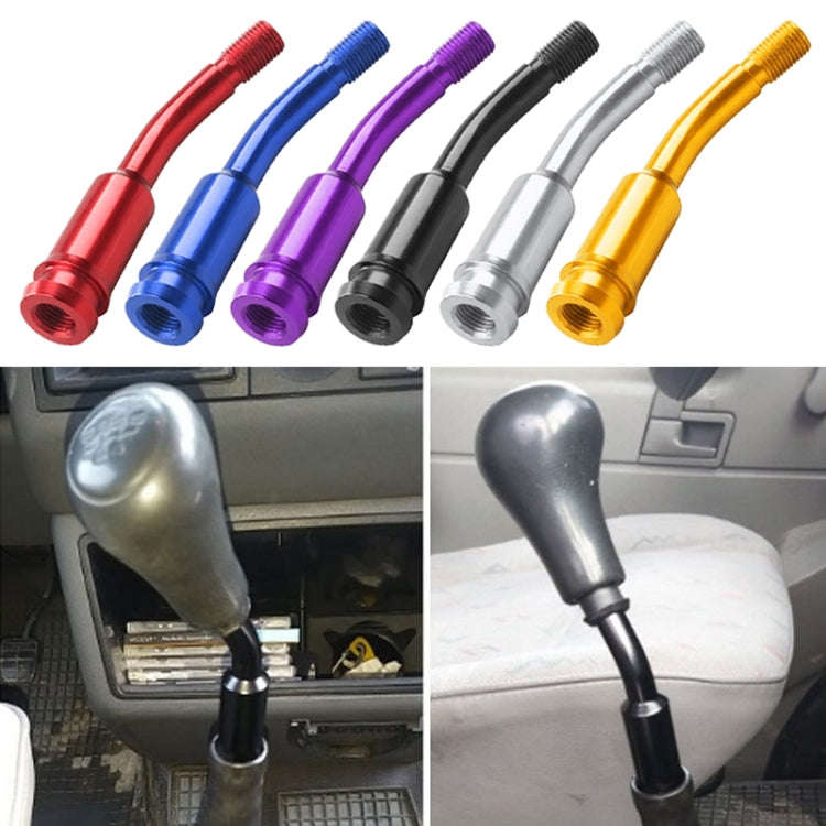 Car Modified Racing Quick Curved Gear Lever Extension Rod for Volkswagen T4 1990-2003 (Silver)