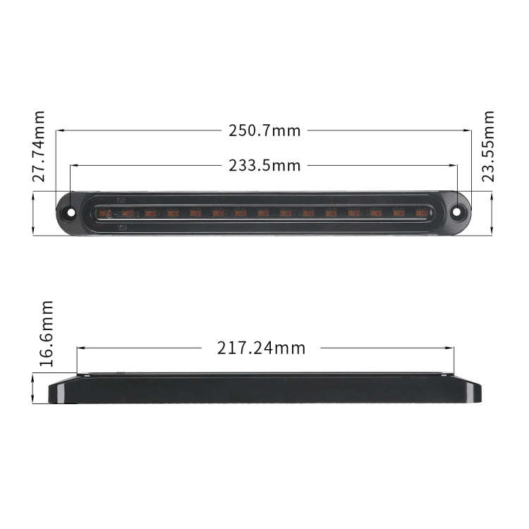 MK-013 Spotlight Dynamic Car Tail Light Signal Lamp Indicator Strobe Flashing Warning Light 12-24V
