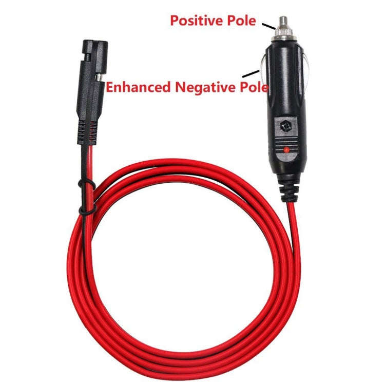 12V SAE Car Power Cord Cigarette Lighter Plug to Solar Battery Charging Connecting Cable, Length:...