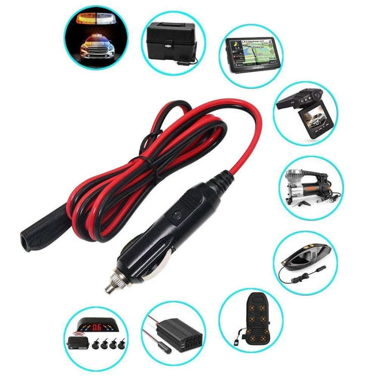 12V SAE Car Power Cord Cigarette Lighter Plug to Solar Battery Charging Connecting Cable, Length:...