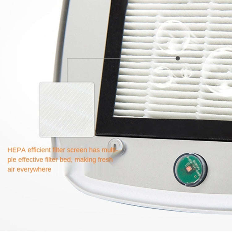 Car Solar Energy Negative Ion Smart USB Air Purifier (White)