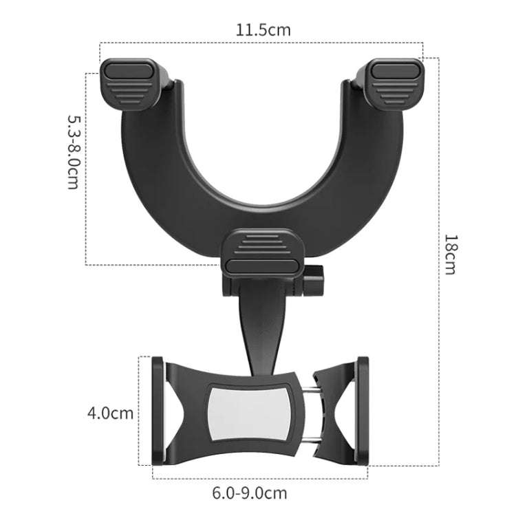 Car Rearview Mirror Phone Holder Universal Navigation Bracket