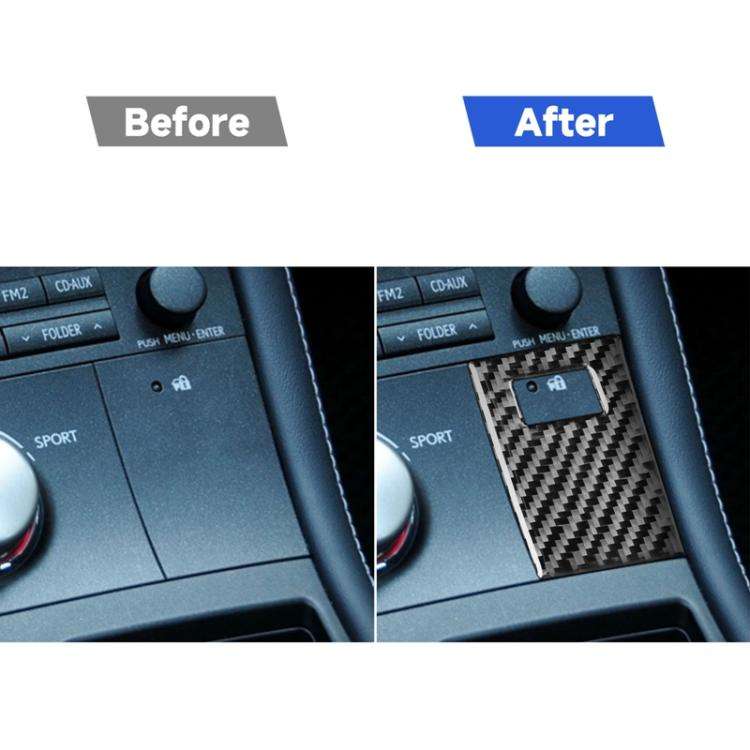 Car Carbon Fiber Sport Mode Panel A Decorative Sticker for Lexus CT 2011-2017, Left and Right Drive