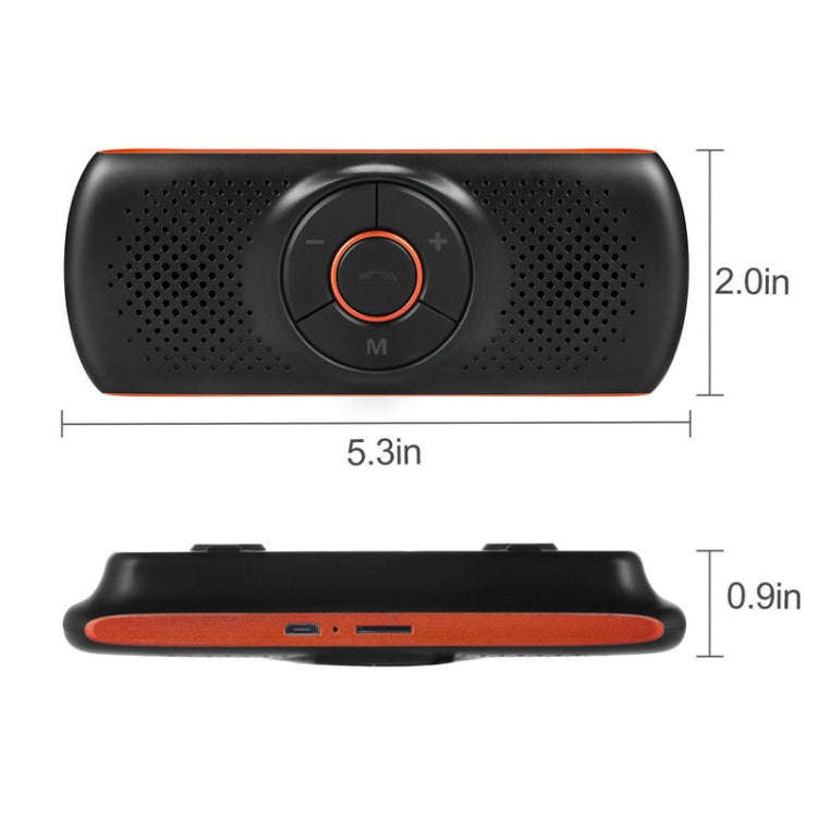 T826 Car Bluetooth Wireless MP3 Player FM Player for Sun Visor