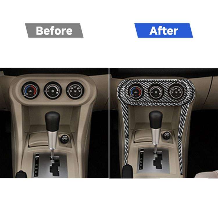 7 PCS Car Carbon Fiber Air Conditioning Multimedia Decorative Sticker for Mitsubishi Lancer EVO 2...