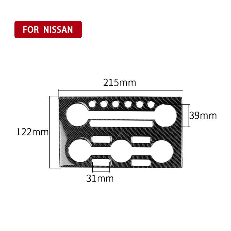 Car Carbon Fiber Instrument Control Panel Decorative Sticker for Nissan GTR R35 2008-2016, Left D...