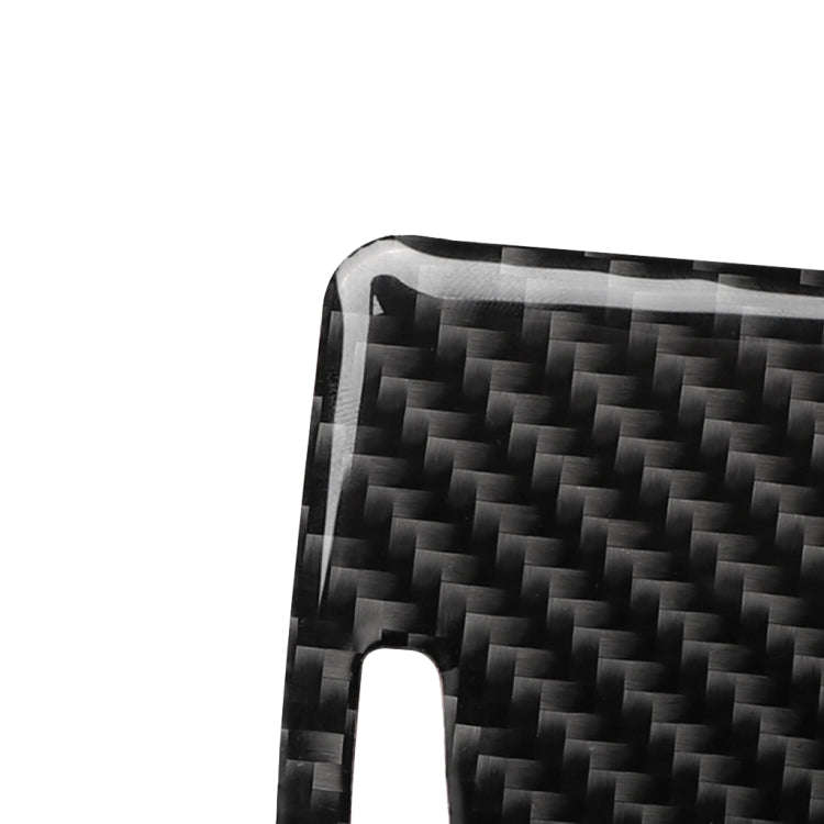 Car Carbon Fiber Storage Cover Decorative Sticker for Audi A6 2005-2011, Right Drive