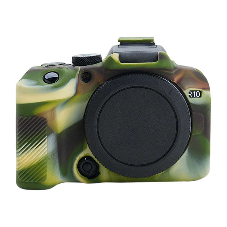 For Canon EOS R10 Soft Silicone Protective Case (Camouflage)