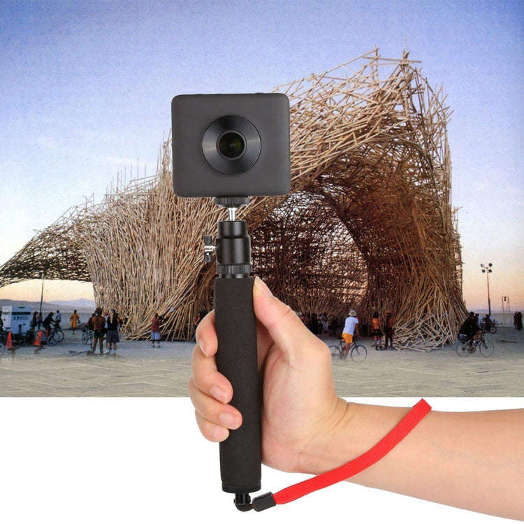 Universal 360 degree Selfie Stick with Red Rope for DJI / Insta360 / GoPro and Other Action Camer...