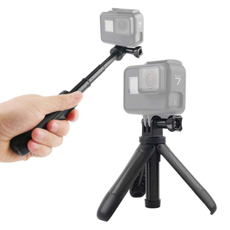GP446 Multifunctional Mini Fixed Tripod for DJI, Insta360, GoPro and Other Action Cameras(Black)