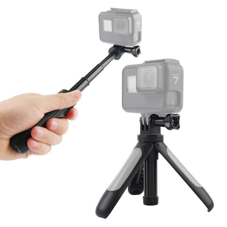 GP446 Multifunctional Mini Fixed Tripod for DJI, Insta360, GoPro and Other Action Cameras(Grey)