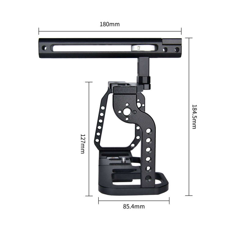 YELANGU C9-A YLG0911A Handle Video Camera Cage Stabilizer for DJI BMPCC 4K(Black)