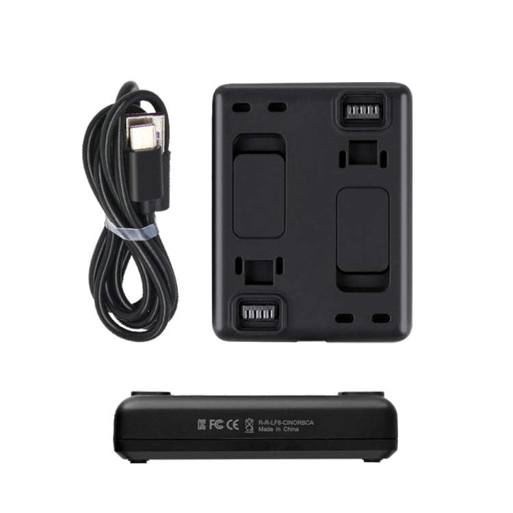 R-R-LF8-CINOR8CA For Insta360 ONE R 4K Panoramic Camera Batteries Charger Fast Charging Dual Char...