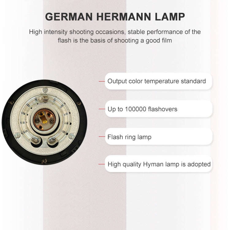 TRIOPO Oubao TTR600W Studio Flash with E27 150W Light Bulb