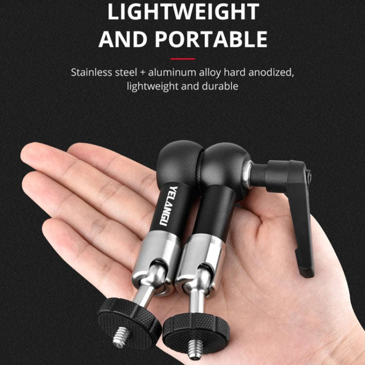 YELANGU 11 inch Adjustable Friction Articulating Magic Arm (Black)