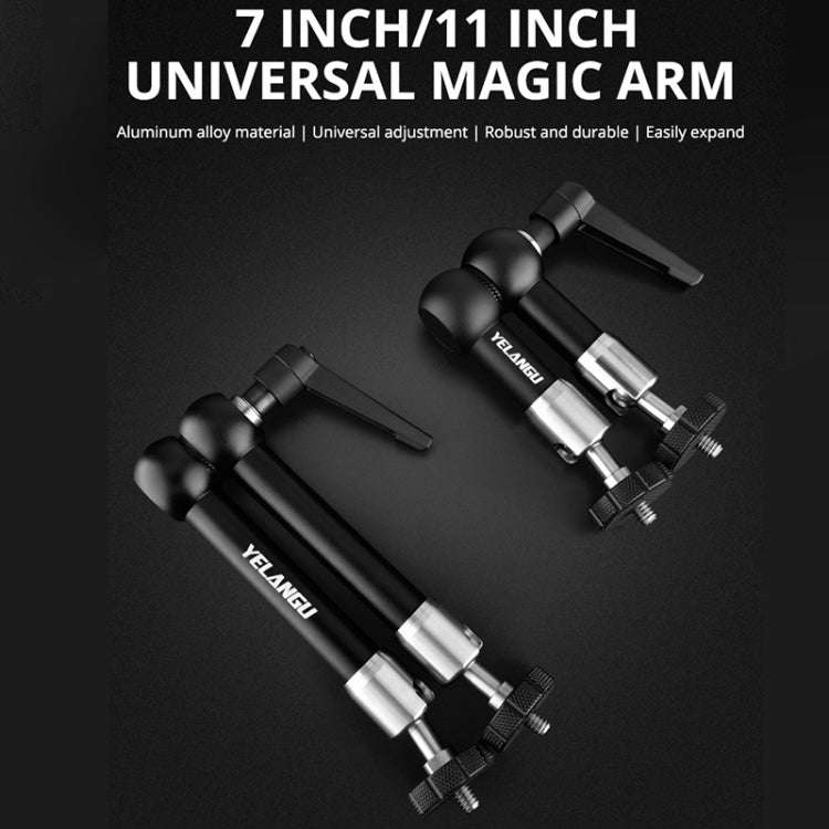 YELANGU 11 inch Adjustable Friction Articulating Magic Arm (Black)