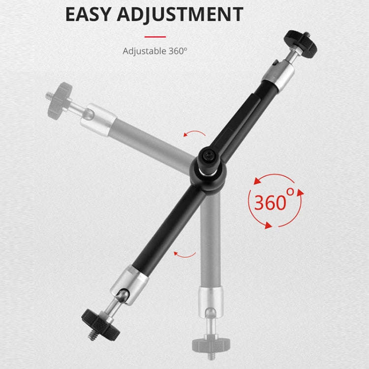 YELANGU 11 inch Adjustable Friction Articulating Magic Arm (Black)