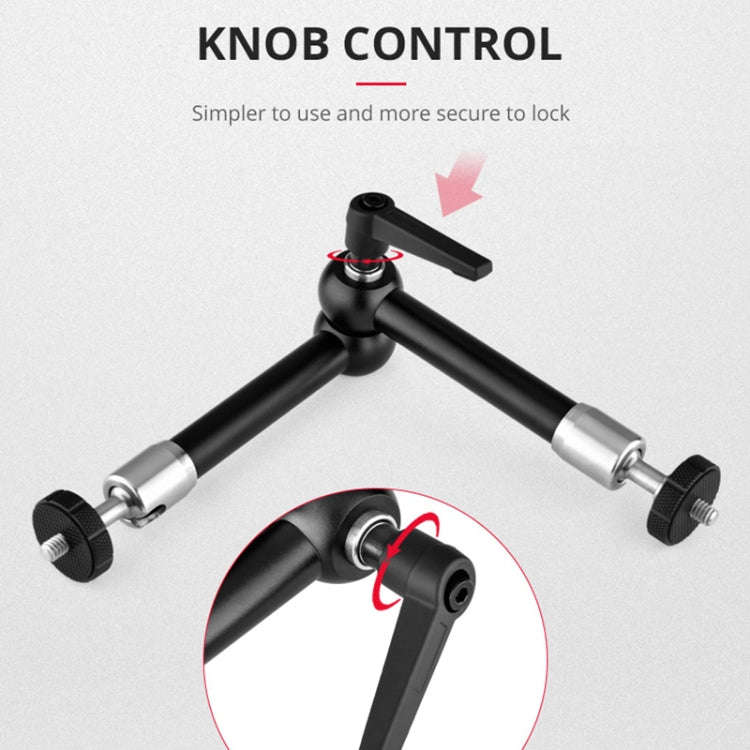 YELANGU 11 inch Adjustable Friction Articulating Magic Arm (Black)