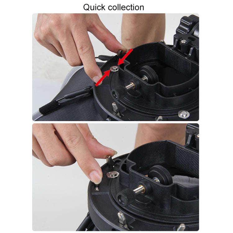 TRIOPO KS2-55 55cm Fast Loading Speedlite Flash Octagon Parabolic Softbox Diffuser (Black)