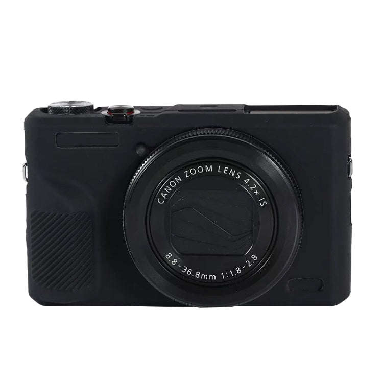 For Canon PowerShot G7 X Mark III / G7X III / G7X3 Soft Silicone Protective Case(Black)