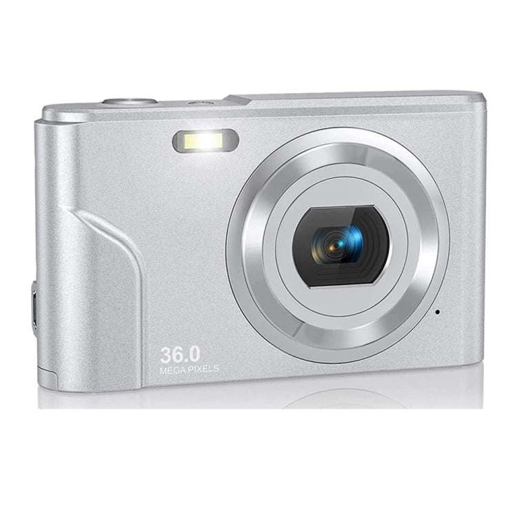 DC311 2.4 inch 36MP 16X Zoom 2.7K Full HD Digital Camera Children Card Camera, US Plug(Silver)