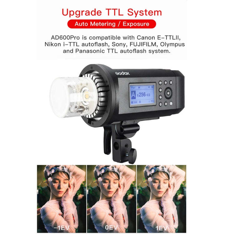 Godox  AD600 Pro WITSTRO 600Ws All-in-One Outdoor Flash 2.4GHz Speedlite Light(US Plug)