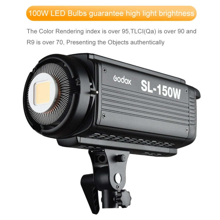 Godox SL150W 150W 5600K Daylight-balanced LED Light Studio Continuous Photo Video Light(AU Plug)