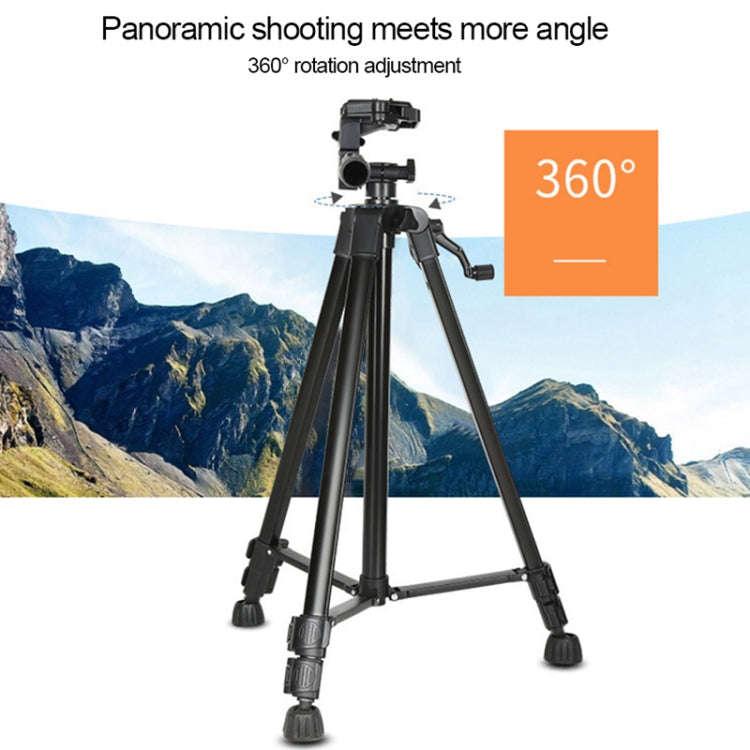 3366 Quality 1.7m Portable Phone Live Selfie Tripod DV SLR Camera Stand (Black)