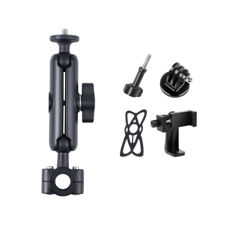 21mm Ballhead Car Front Seat Handlebar Fixed Mount Holder with Tripod Adapter & Screw & Phone Cla...