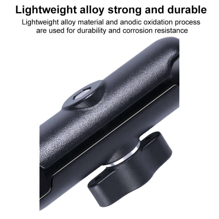 25mm Ballhead Car Front Seat Handlebar Fixed Mount Holder with Tripod Adapter & Screw & Phone Cla...