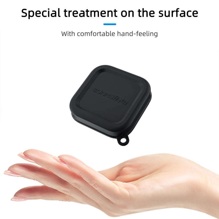 For Insta360 Ace Pro 2 / 1 Sunnylife Silicone Lens Cap Protector Lens Cover (Black)