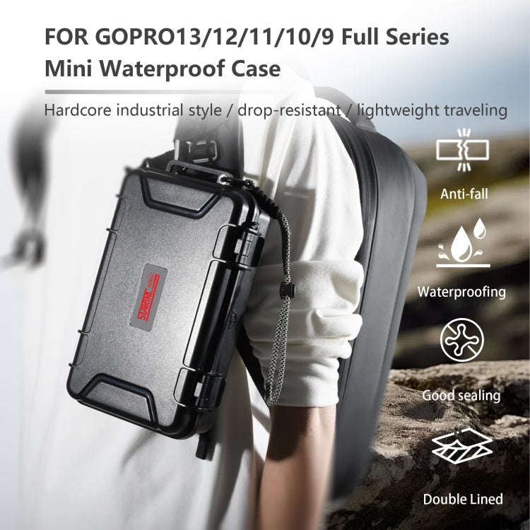 For GoPro HERO STARTRC Waterproof ABS Suitcase Shoulder Storage Box (Black)