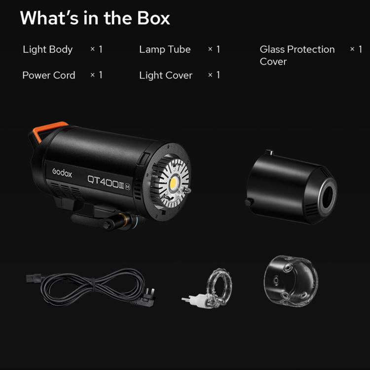 Godox QT1200III Quicker Studio Flash Light 1200Ws Bowens Mount High Speed Flash (EU Plug)