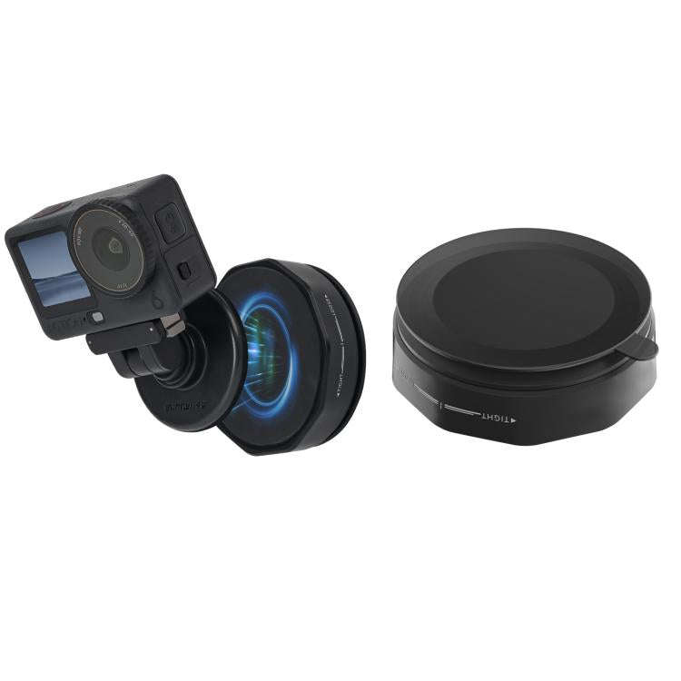 Sunnylife Universal Suction Cup Adapter Base Strong Suction Sucker for Action Camera (Black)