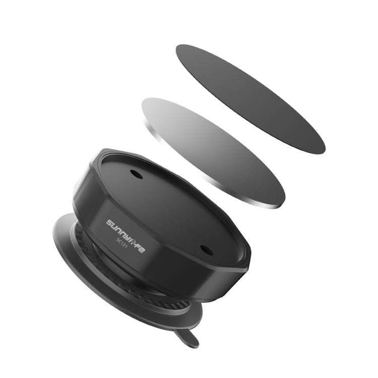 Sunnylife Universal Suction Cup Adapter Base Strong Suction Sucker for Action Camera (Black)