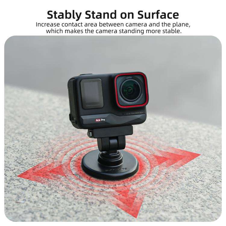 Sunnylife Quick-Release Magnetic Base Mount 1/4 180 Tilt Adjustable Tabletop Base Bracket For Ins...