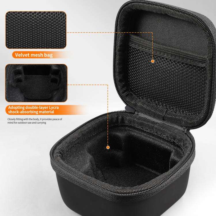 For Insta360 Link 2 / 2C / 2 Pro STARTRC Mini Portable Body Diamond Texture PU Storage Bag (Black)