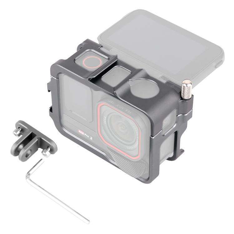 For Insta360 Ace Pro 2 Metal Protective Cage Adapter Frame