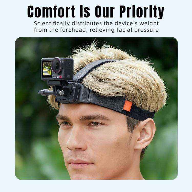 STARTRC Adjustable Head Strap Magnetic Eco-friendly Vlog POV Mount Belt for GoPro, Insta360, DJI ...