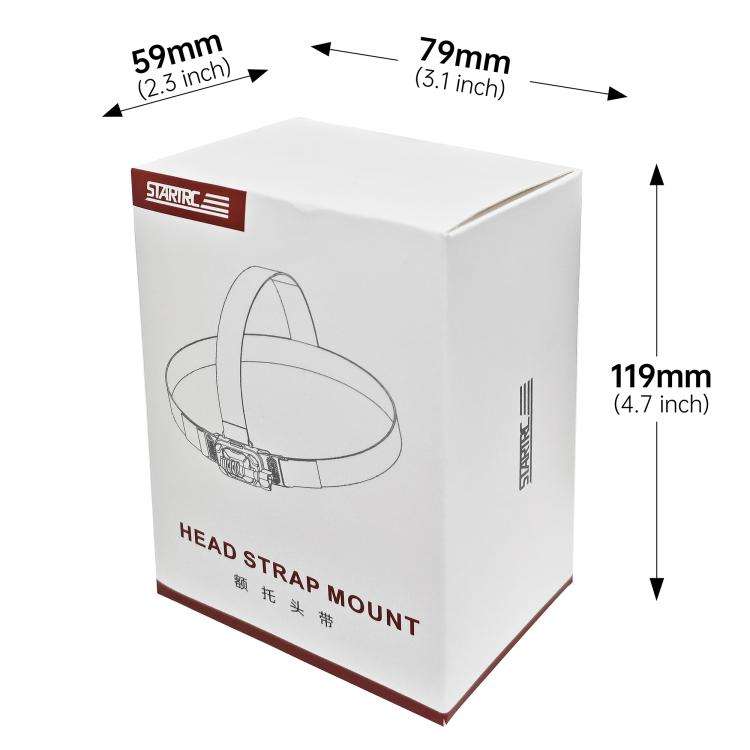 STARTRC Adjustable Head Strap Magnetic Eco-friendly Vlog POV Mount Belt for GoPro, Insta360, DJI ...