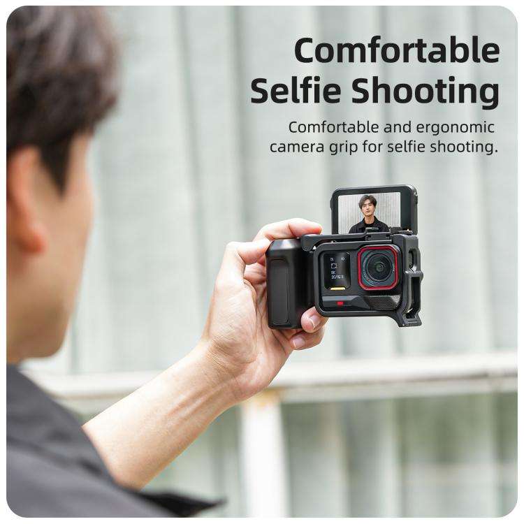 Sunnylife Street Photography Handle Ergonomic Hand Grip Quick Release Shutter Handle for Insta360...