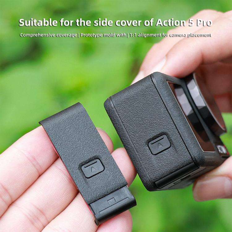 For DJI Osmo Action 5 Pro Battery Side Cover (Black)