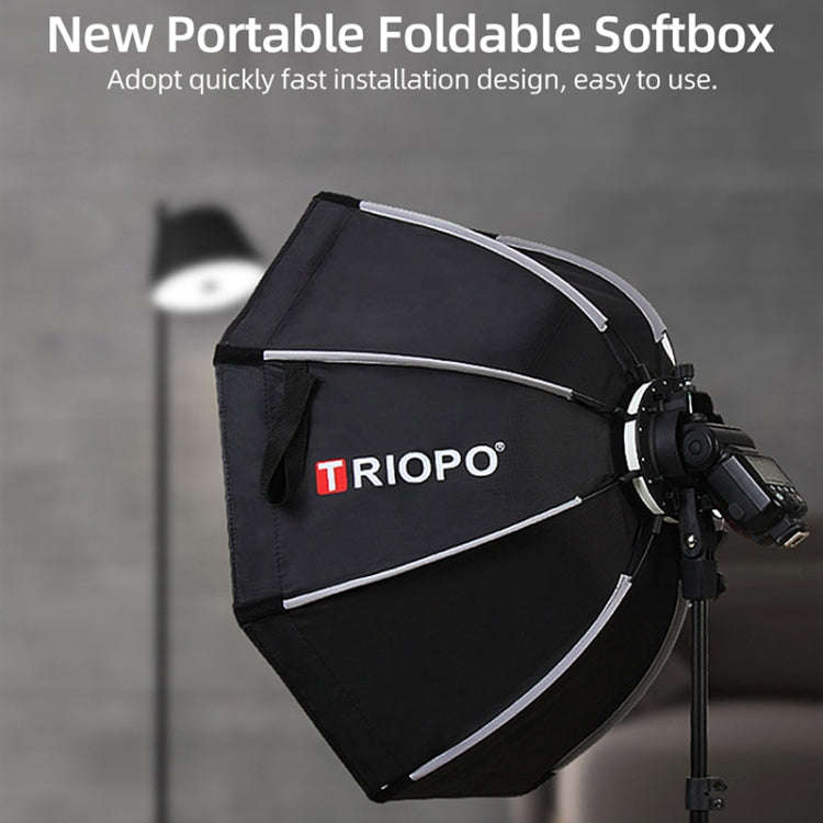 TRIOPO KX65 65cm Dome Speedlite Flash Octagon Parabolic Softbox Diffuser for Speedlite