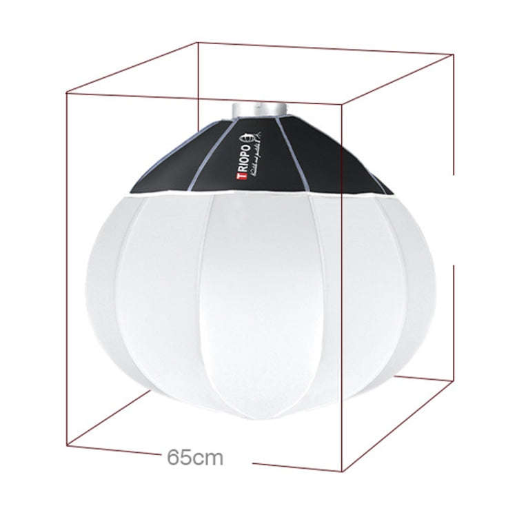 TRIOPO KQ65 65cm Foldable Lantern Softbox SpeedLite Flash Light Foldable Diffuser