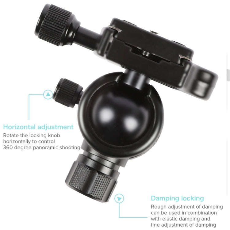 TRIOPO 652 Horizontal Arm Tripod Mount Quick Release Center Column Boom Bracket with Tripod Ball-...