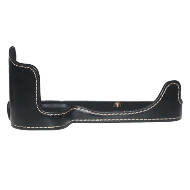 1/4 inch Thread PU Leather Camera Half Case Base for Canon EOS 80D / 70D(Black)