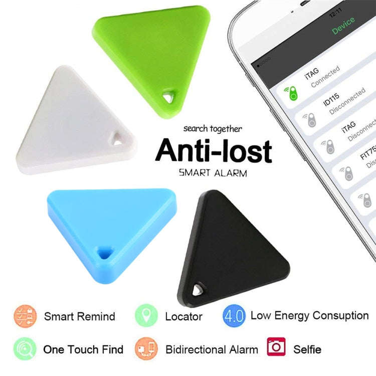 HCX003 Triangle Two-way Smart Bluetooth Anti-lost Keychain Finder (Black)