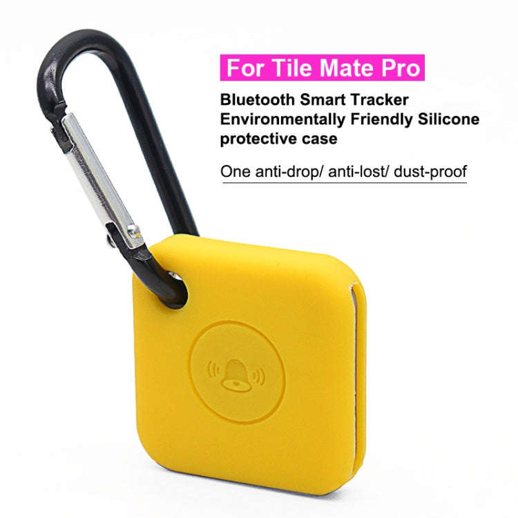 Bluetooth Smart Tracker Silicone Case for Tile Mate Pro(Black)